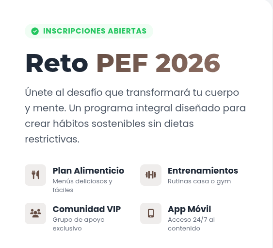RETO PEF Reto PEF 2026: Tu Transformación Definitiva FREE